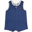 Bobo Choses Baby Tomato Playsuit Sleeveless Navy Blue Online Sale