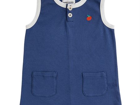 Bobo Choses Baby Tomato Playsuit Sleeveless Navy Blue Online Sale