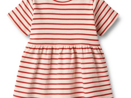 Wheat Red Stripe Jersey Kjole Anna Online