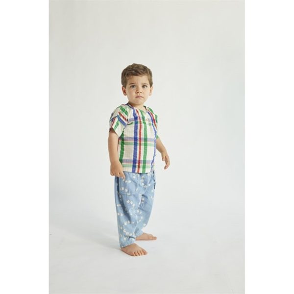 Bobo Choses Baby Madras Checks Woven Skjorte Short Sleeve Multicolor Supply