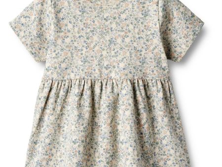 Wheat Sandshell Mini Flowers Jersey Kjole Anna For Sale