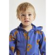 Bobo Choses Baby Acoustic Guitar All Over Zipped Hoodie Navy Blue on Sale