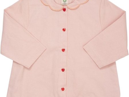 Copenhagen Colors Dusty Rose Twill Cardigan m. Hjerte For Discount