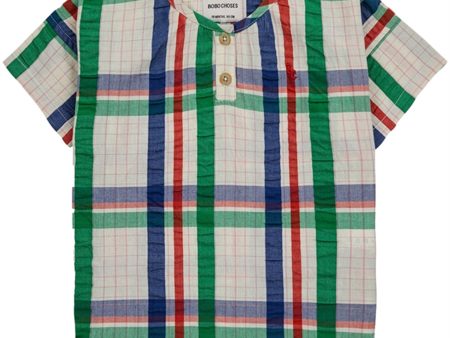 Bobo Choses Baby Madras Checks Woven Skjorte Short Sleeve Multicolor Supply