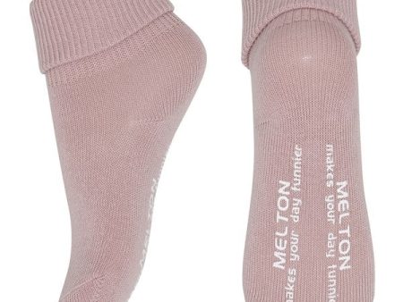 MELTON Bomuld Anti-Slip Strømper Alt Rosa Sale