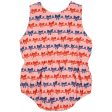 Bobo Choses Baby Ribbon Bow All Over Woven Romper Pink Discount