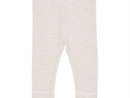 Copenhagen Colors Beige Stripe Leggings For Sale