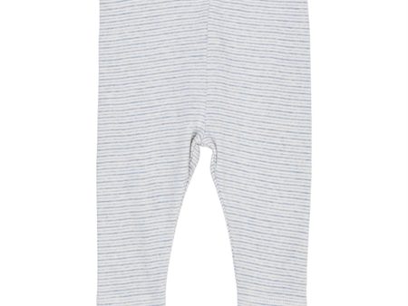 Copenhagen Colors Lt. Blue Stripe Leggings Online Sale