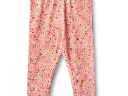 Wheat Rosette Flowers Leggings Jules Discount