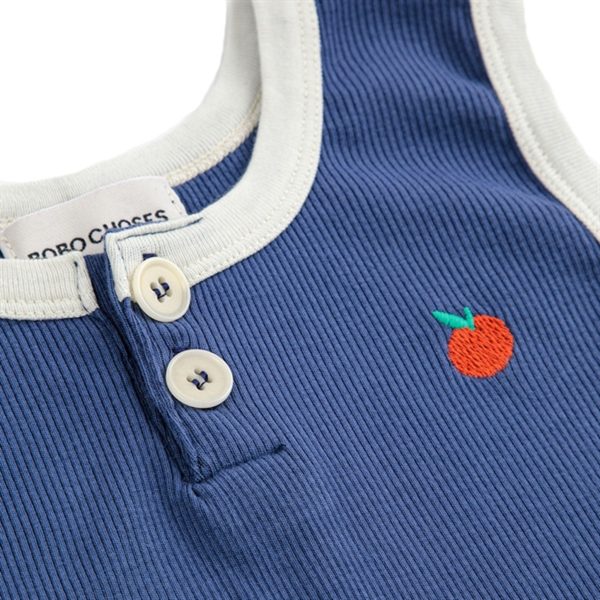 Bobo Choses Baby Tomato Playsuit Sleeveless Navy Blue Online Sale