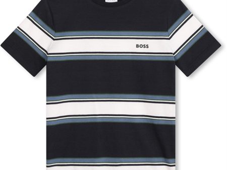 Hugo Boss Navy Blue T-shirt For Discount