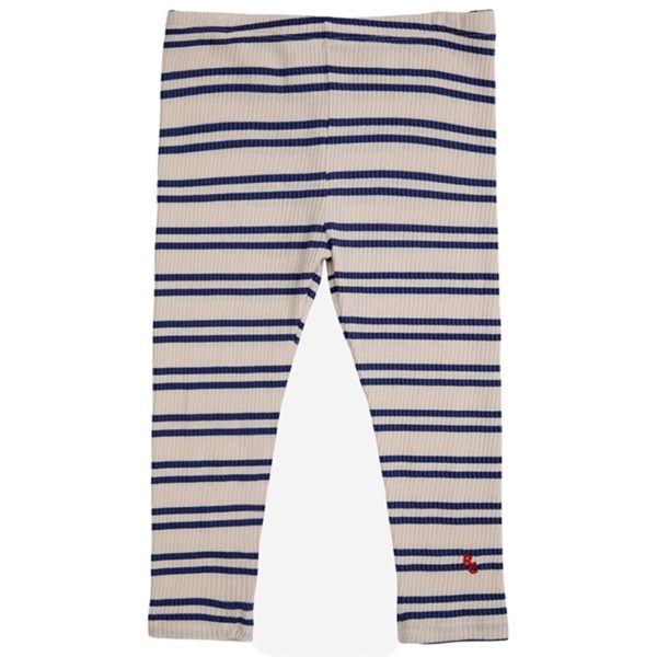 Bobo Choses Baby Blue Stripes Leggings Offwhite Online Hot Sale