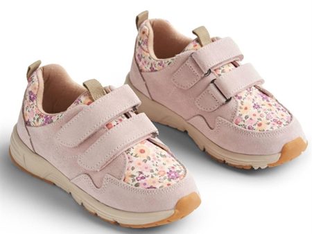 Wheat Sneaker Double Velcro Toney Print Rose Ballet Hot on Sale