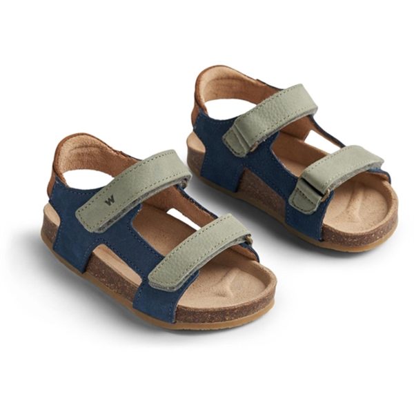 Wheat Sandal Cork Open Toe Corey Blue Hot on Sale