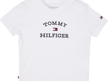 Tommy Hilfiger Baby Th Logo T-Shirt White Online Hot Sale