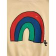 Bobo Choses Rainbow Sweatshirt Round Neck Light Yellow Supply