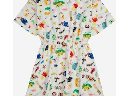 Bobo Choses Funny Insects All Over Kjole Short Offwhite Fashion