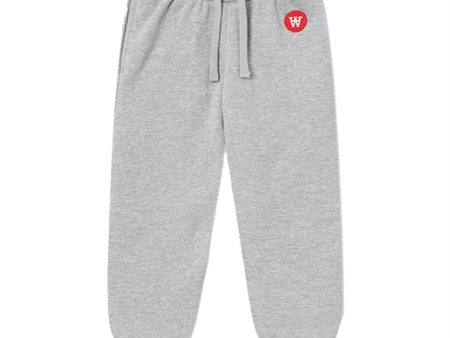 Wood Wood Grey Melange Ran Sweatpants Hot on Sale