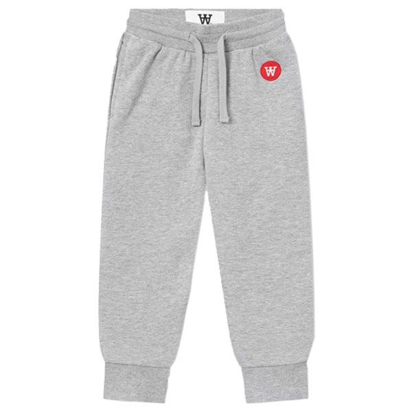 Wood Wood Grey Melange Ran Sweatpants Hot on Sale