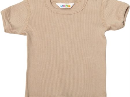 Joha Bomuld Beige T-Shirt on Sale