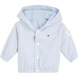 Tommy Hilfiger Baby Reversible Gingham Jakke White   Blue Check For Discount