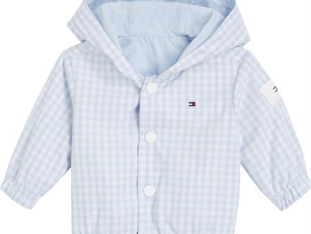 Tommy Hilfiger Baby Reversible Gingham Jakke White   Blue Check For Discount