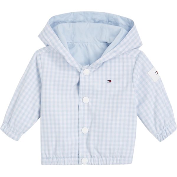 Tommy Hilfiger Baby Reversible Gingham Jakke White   Blue Check For Discount