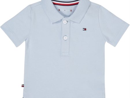 Tommy Hilfiger Baby Flag Polo T-Shirt Breezy Blue Supply