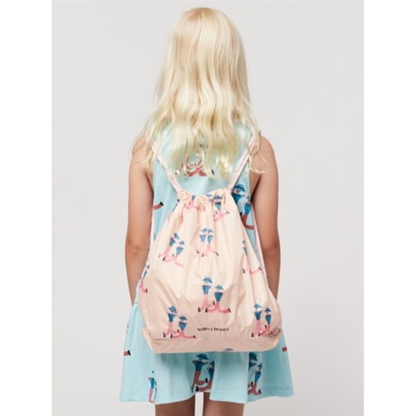 Bobo Choses Dancing Giants All Over Lunch Taske Light Pink For Sale