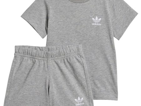 adidas Originals Grey Shorts Tee Sæt Sale