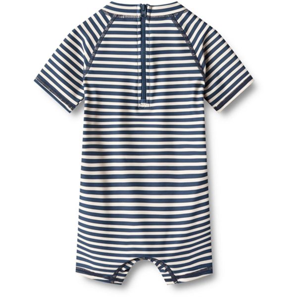 Wheat Indigo Stripe Badeheldragt Cas Supply