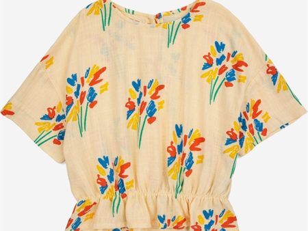 Bobo Choses Fireworks All Over Woven Top Short Sleeve Light Yellow Sale