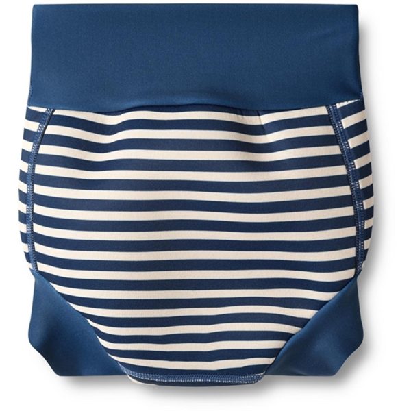 Wheat Indigo Stripe Neoprene Babybadebukser For Cheap