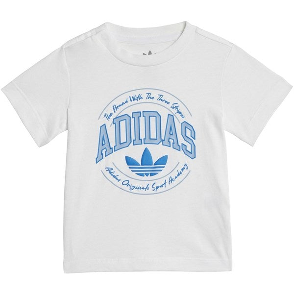 adidas Originals White Night Indigo Shorts Tee Sæt Online now