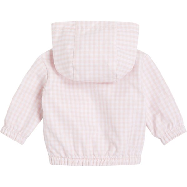 Tommy Hilfiger Baby Reversible Gingham Jakke White   Pink Check Online Hot Sale