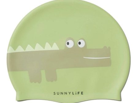 SunnyLife Badehætte Cookie the Croc Light Khaki on Sale