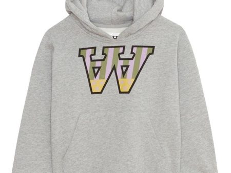 Wood Wood Grey Melange Izzy Usaa Hoodie For Discount