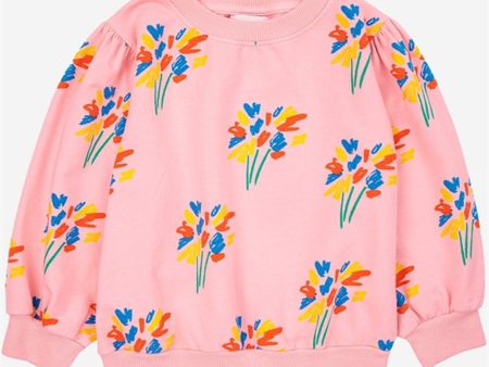 Bobo Choses Fireworks All Over Sweatshirt Round Neck Pink on Sale