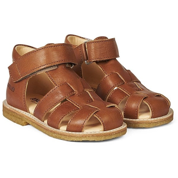 Angulus Begyndersandal M. Velcrolukning Cognac For Discount