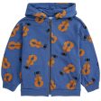 Bobo Choses Acoustic Guitar All Over Zipped Hoodie Navy Blue For Discount