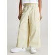 Calvin Klein Wide Leg Cargo Bukser Green Haze on Sale