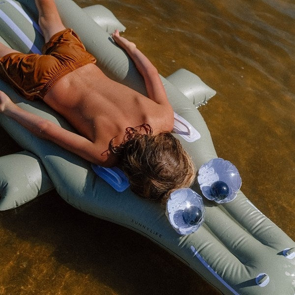 SunnyLife Lie-On Float Cookie the Croc Khaki Sale