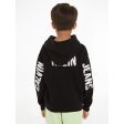 Calvin Klein Pixel Logo Terry Relaxed Hoodie Ck Black Online