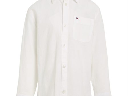 Tommy Hilfiger Hemp Skjorte White Online now