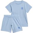 adidas Originals Light Blue Shorts Tee Sæt Cheap