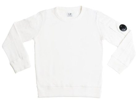 C.P. Company Gauze White Sweatshirt For Discount