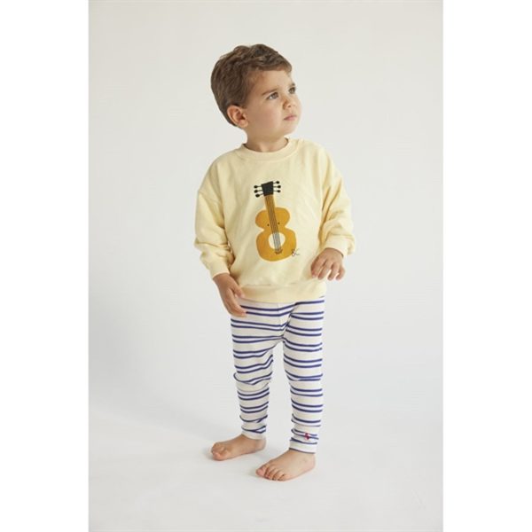 Bobo Choses Baby Blue Stripes Leggings Offwhite Online Hot Sale