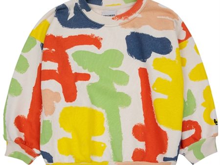 Bobo Choses Carnival All Over Sweatshirt Round Neck Offwhite Hot on Sale