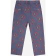 Bobo Choses Masks All Over Chino Bukser Prussian Blue Hot on Sale