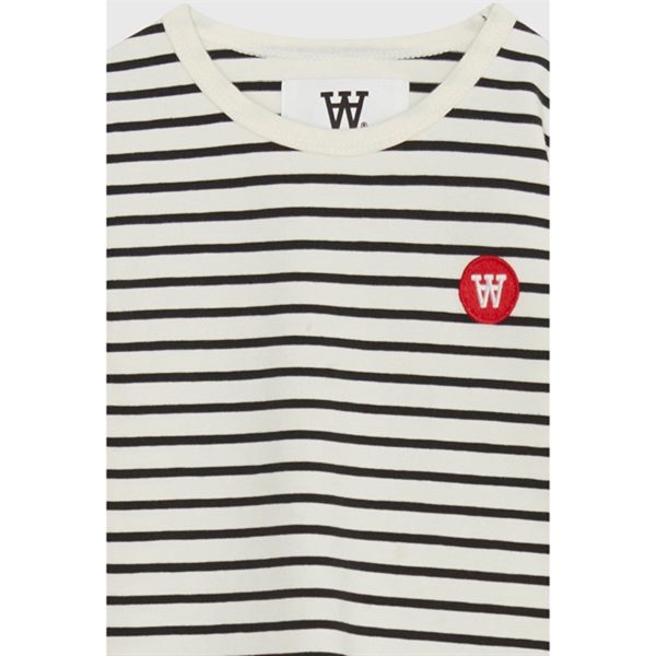 Wood Wood Off-White Black Stripes Kim Bluse Sale